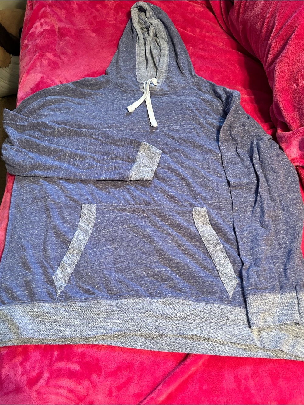 Heathered Purple Hooded Pullover Sweatshirt
